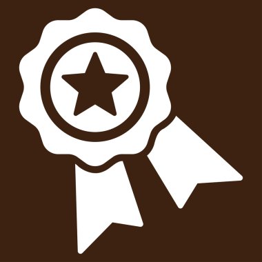 Kalite mühür düz simgesi