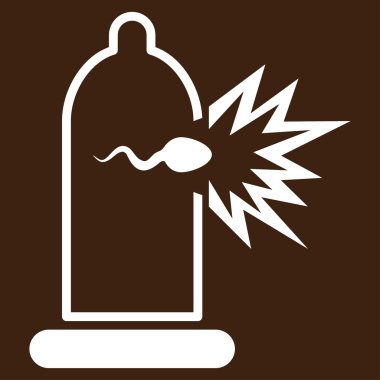 Sperm kaçış düz simgesi