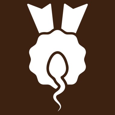 Sperm kazanan düz simgesi
