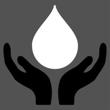 Kan bağışı düz simgesi