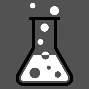 Kaynar sıvı düz simgesi