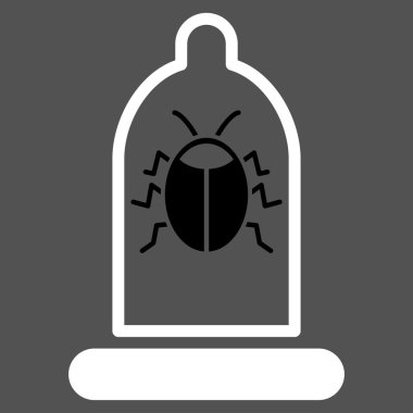 Hata koruma düz simgesi