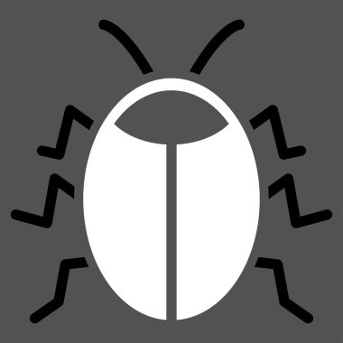 Böcek düz simgesini