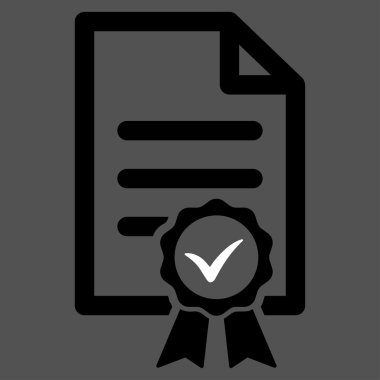 Düz simgesi sertifikalı