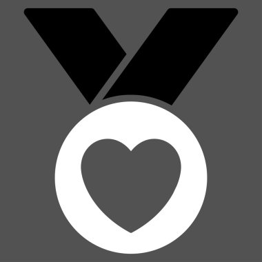 Sadaka madalya düz simgesi