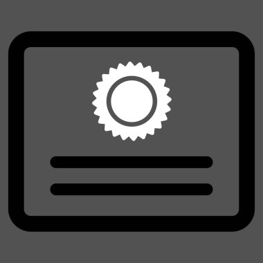 Diploma düz simgesi