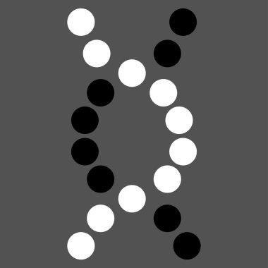 DNA sarmal düz simgesi