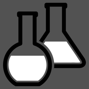 Cam şişeler düz simgesi