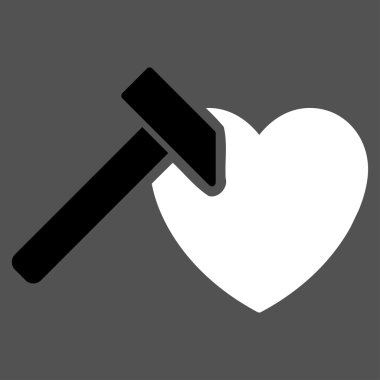Heart Hummer Flat Icon