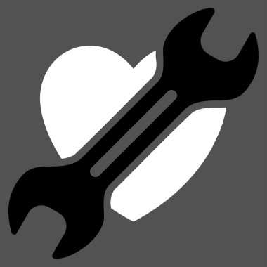 Kalp ameliyatı düz simgesi