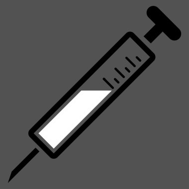 Enjeksiyon düz simgesi