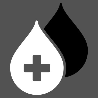 Tıbbi damla düz simgesi