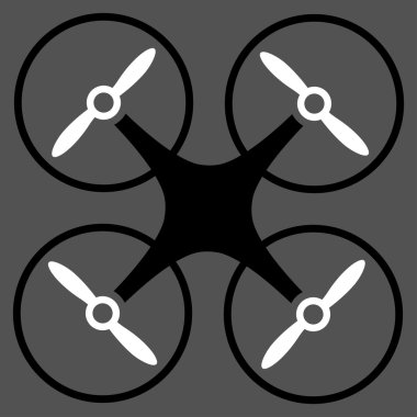 Nanocopter düz simgesi