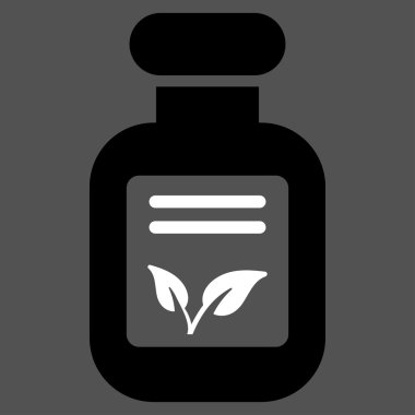 Doğal ilaçlar düz simgesi