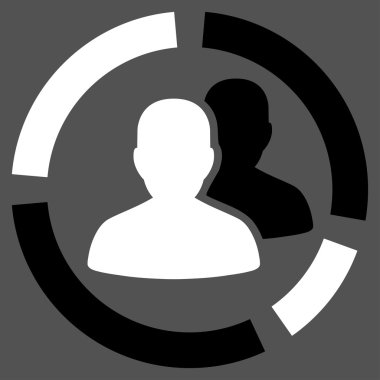 Hasta diyagramı düz simgesi