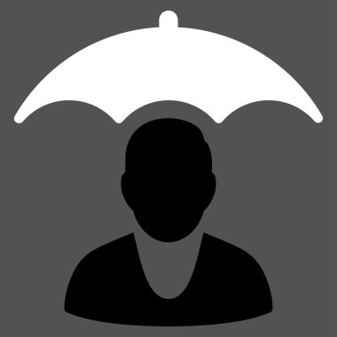 Hasta güvenliği düz simgesi