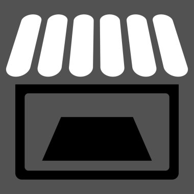 Dükkanı düz simgesi