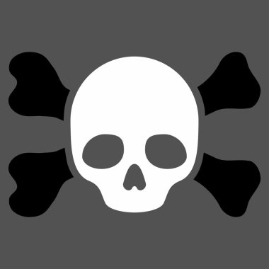 Skull And Bones düz simgesi