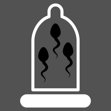 Sperm koruma düz simgesi