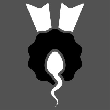Sperm kazanan düz simgesi