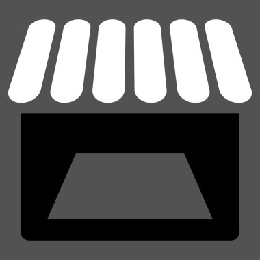 Mağaza düz simgesi