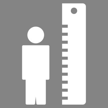 Yükseklik ölçer düz simgesi