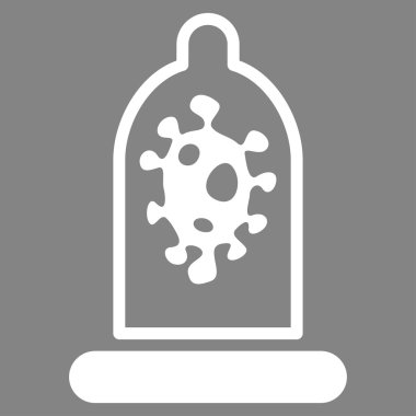 Enfeksiyon koruma düz simgesi