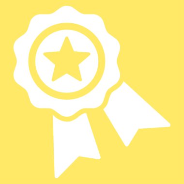 Kalite mühür düz simgesi