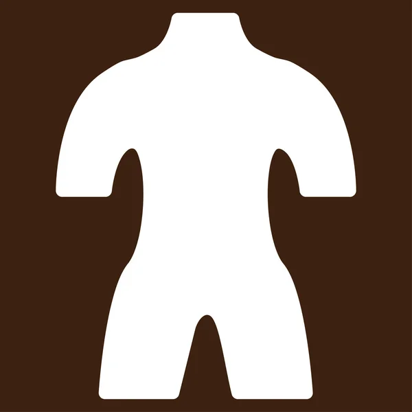 Lichaam platte pictogram — Stockvector