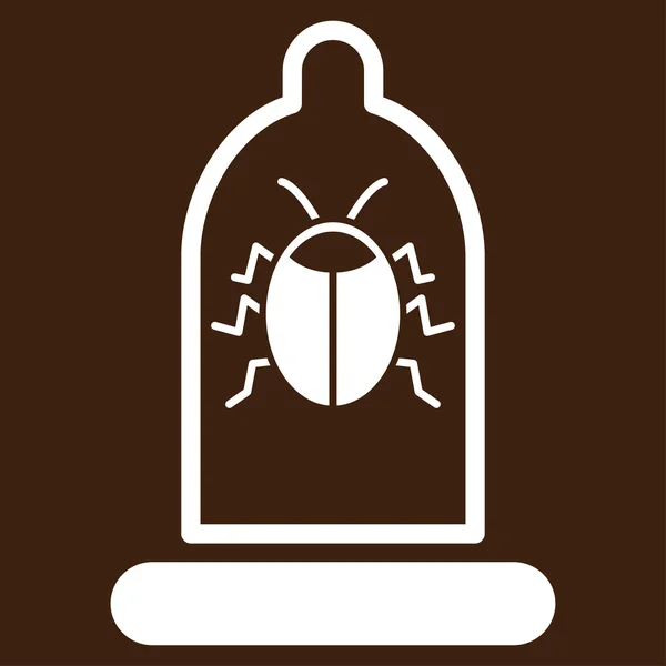 Protection contre les bugs Icône plate — Image vectorielle