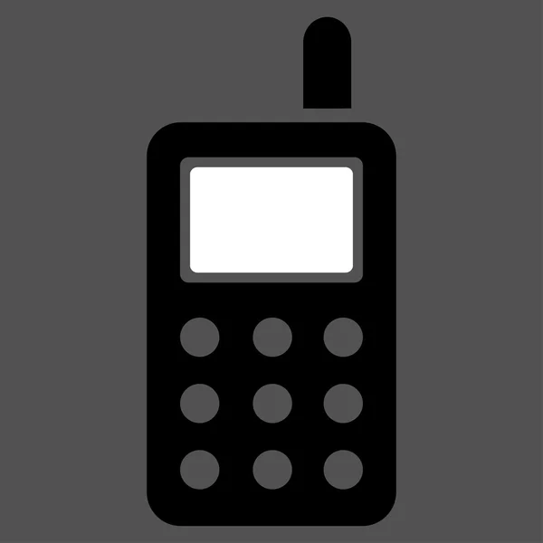 Ícone de telefone celular plana — Vetor de Stock