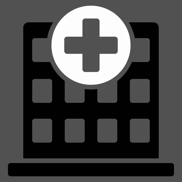Płaska ikona kliniki — Wektor stockowy