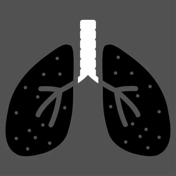 Lungen-Flachbild — Stockvektor