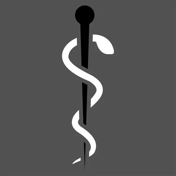Icono plano de aguja médica — Archivo Imágenes Vectoriales