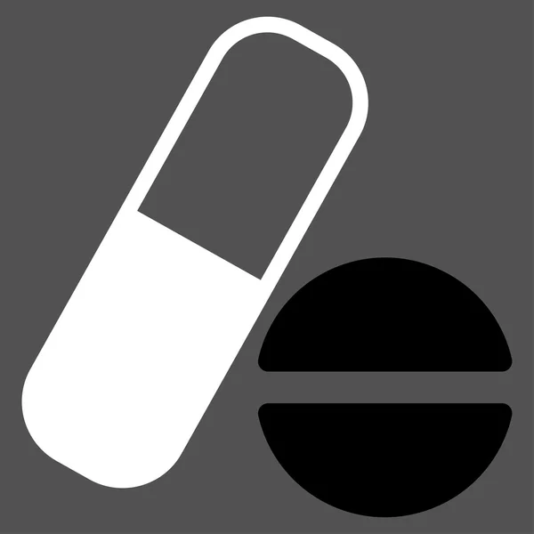 Icona piatta del farmaco — Vettoriale Stock