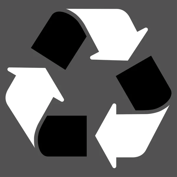 Reciclar icono plano — Archivo Imágenes Vectoriales
