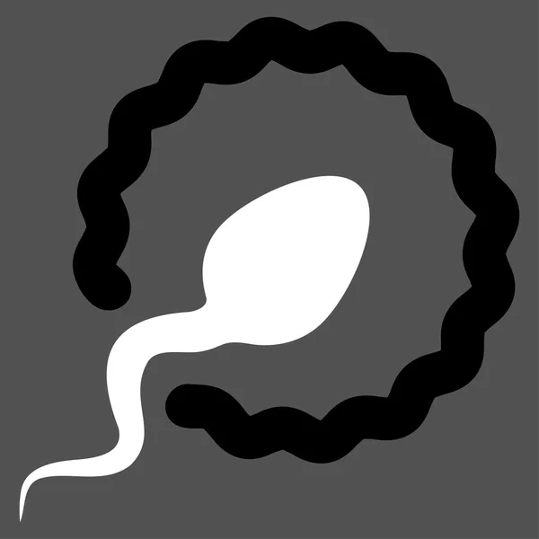 Проникнення сперми Плоска піктограма — стоковий вектор