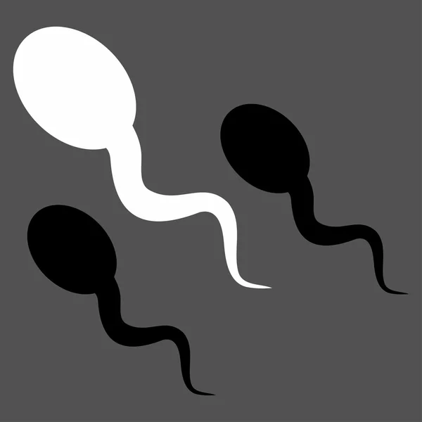 Esperma plana ícone —  Vetores de Stock
