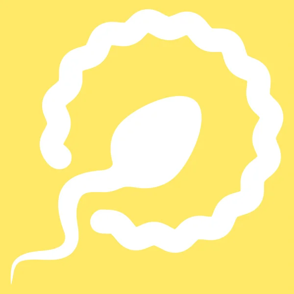 Sperm Penetration Flat Icon — Stock Vector