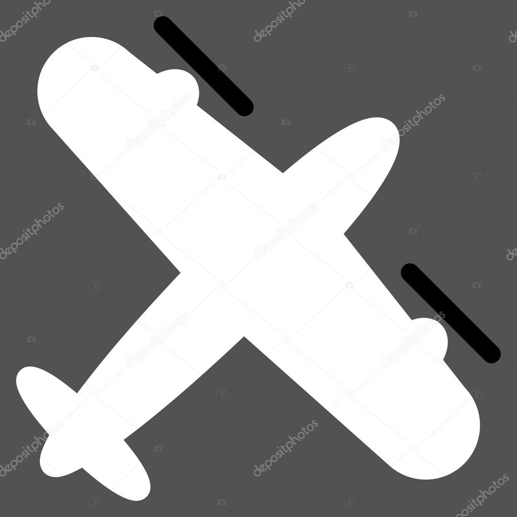 Screw Aeroplane Flat Icon