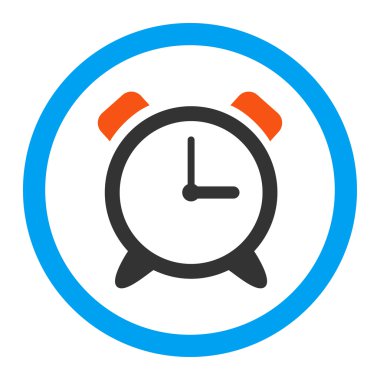 Çalar saat yuvarlak vektör simgesi