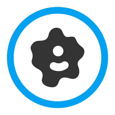 Ameba yuvarlak vektör simgesi