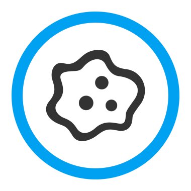 Amip yuvarlak vektör simgesi