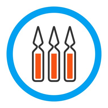 Ampul yuvarlak vektör simgesi