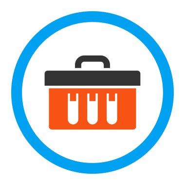 Analiz yuvarlak vektör simgesi