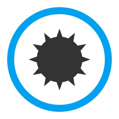 Bakteri yuvarlak vektör simgesi