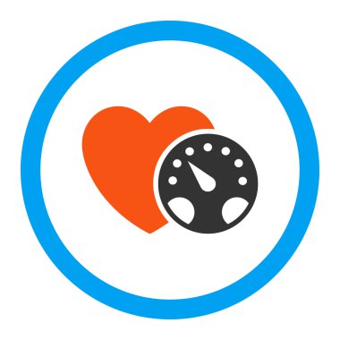 Tansiyon ölçer yuvarlak vektör simgesi