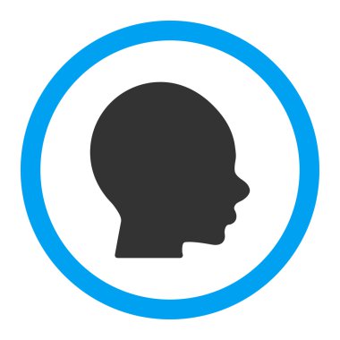 Vektör simge çocuk kafa yuvarlak