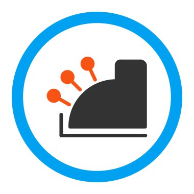 Para yuvarlak vektör simgesi