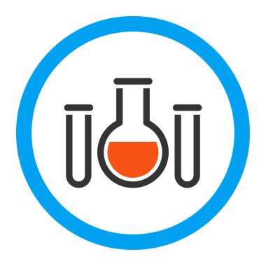 Kimyasal damarları yuvarlak vektör simgesi